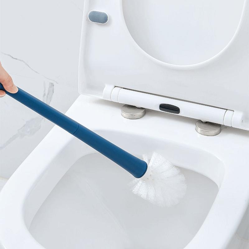 Bathroom Toilet Cleaning Tools Silicone Toilet Brush with Toilet Brush Holder Creative Cleaning Brush Set Cleaning Tools