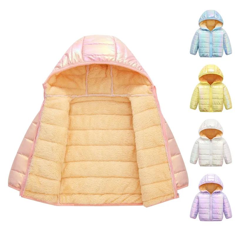 2021 New Fashion Children Jacket Outerwear Boy and Girl Autumn Warm Down Hooded Coat Teenage Parka Kids Winter Jacket