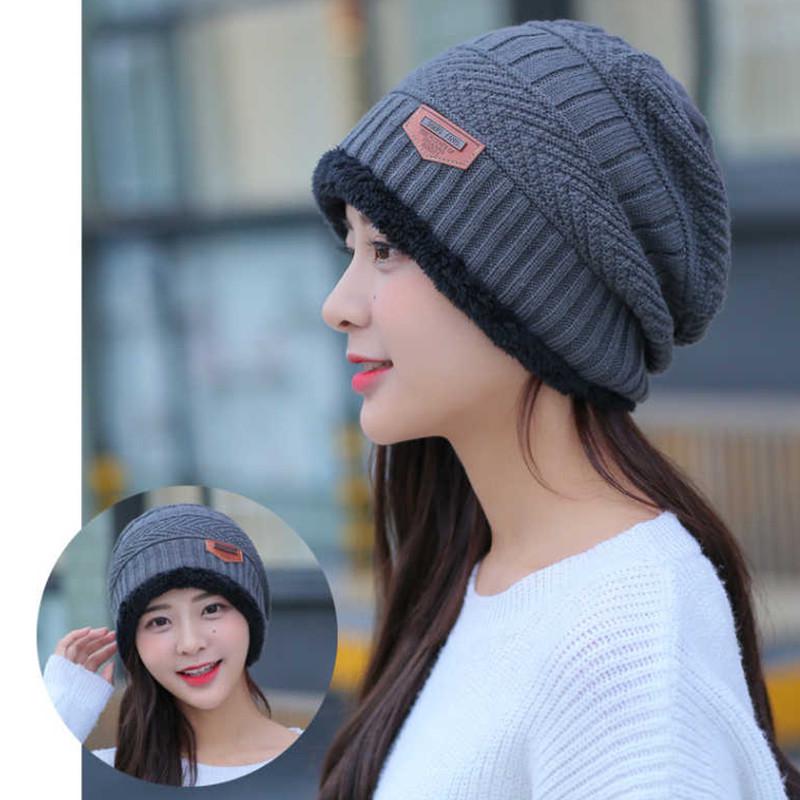 Cotton hat Trendy wild hat Windproof hat Winter Warm hat Thick hat Fashion Woman hat Plush