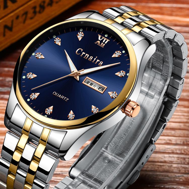 Men's Watches Luxury  Business Machinery Leisure Automatic Waterproof Stainless Steel Watch Men