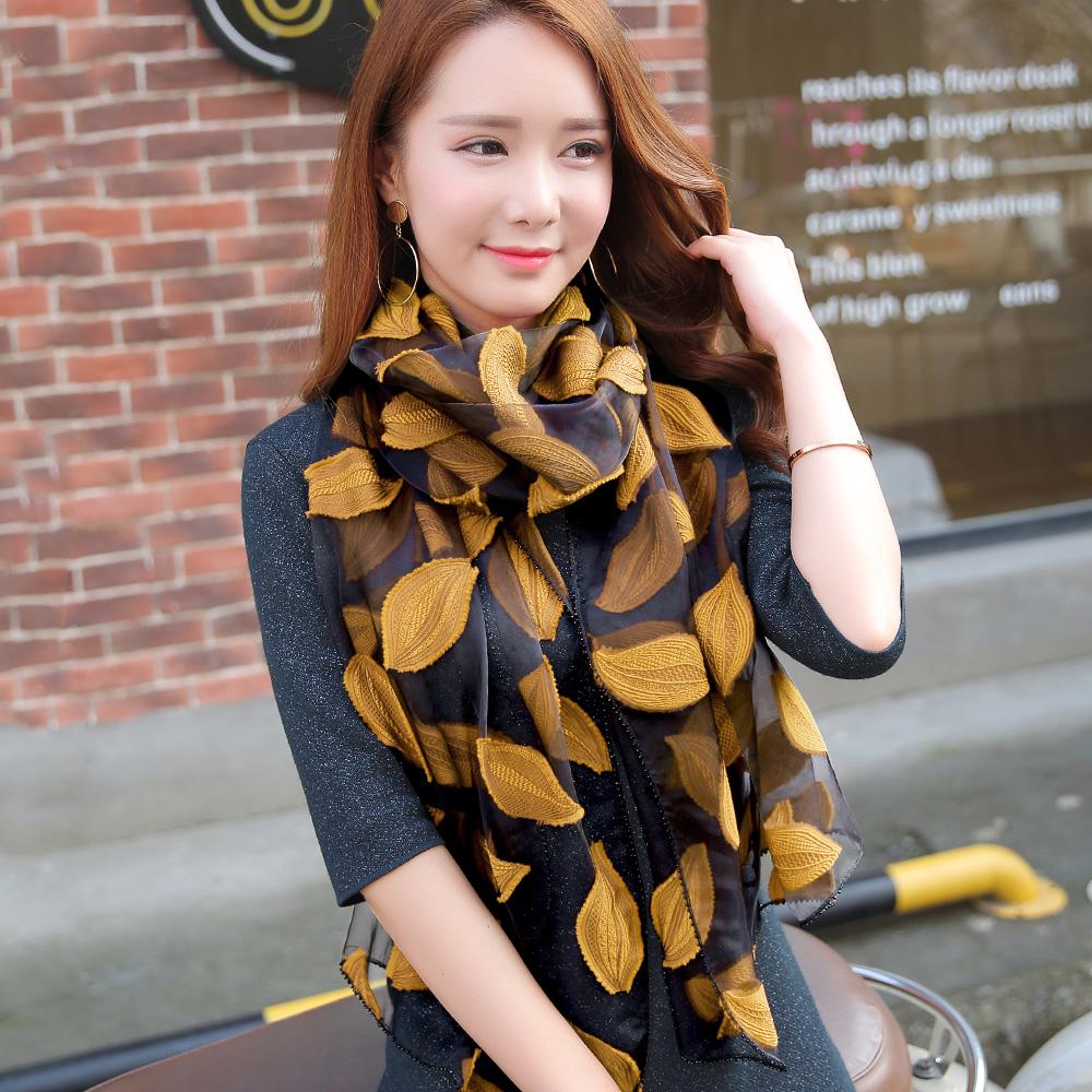 Silk Scarf Fashion Accessories Elegant Organza Scarf Wrap Lightweight Long Scarves