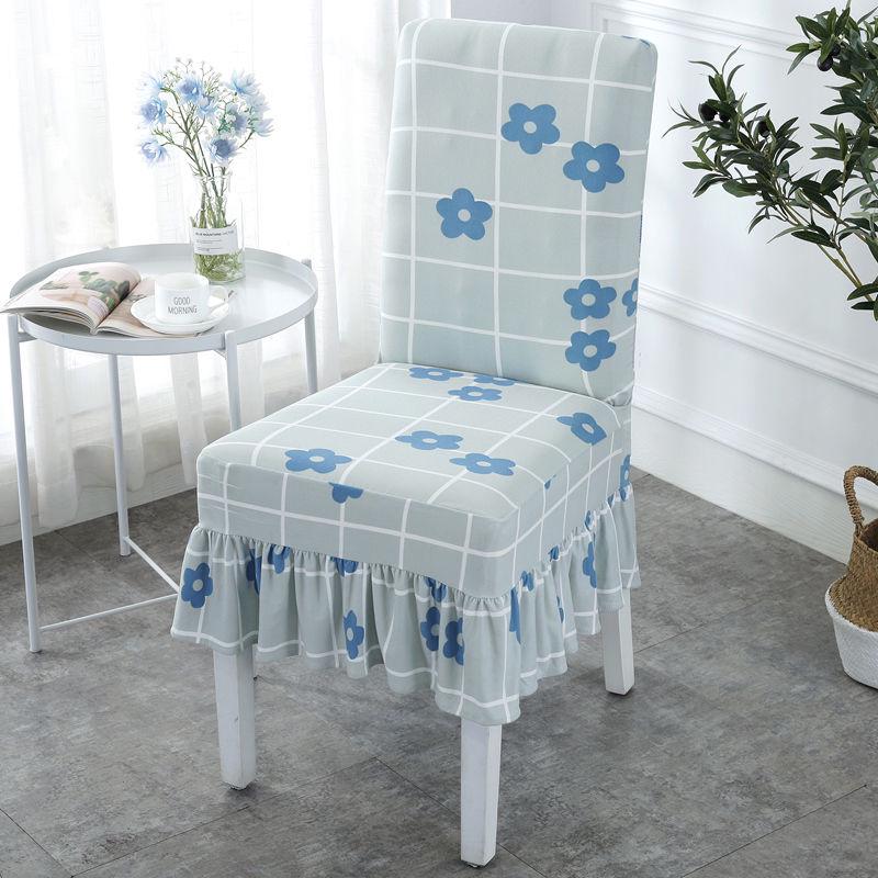 Dining Chair Cover Spandex Elastic Pastoral Print Modern Slipcovers Furniture Cover Kitchen Wedding housse de chaise 1PC