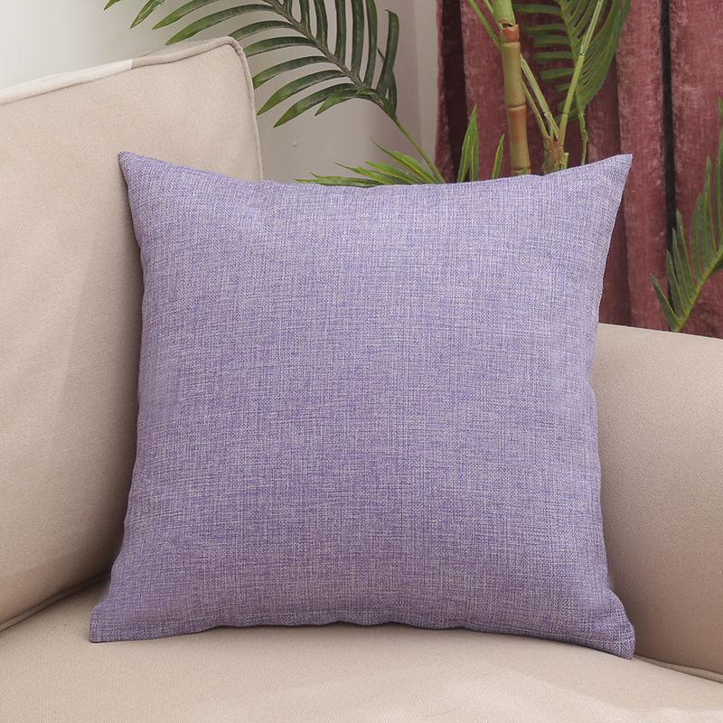 Solid Color Throw Pillow Car Sofa Cushion Flannel Cushion Bedside Backrest Square Pillow Cushion