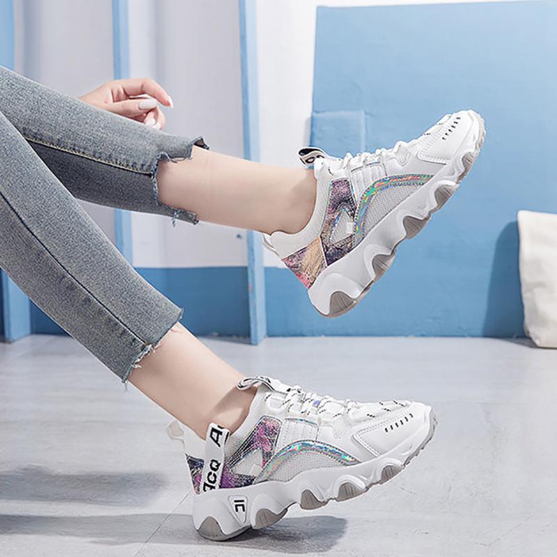 Spring Summer All-match Soft Sole Ladies Sneakers Casual Outdoor Running Shoes Women's Fashion Breathable Shoes