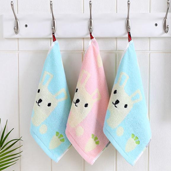 Quick Dry Soft Colorful High Absorbent Face Towel Thick Cotton Bathroom Beach Towels for Kids