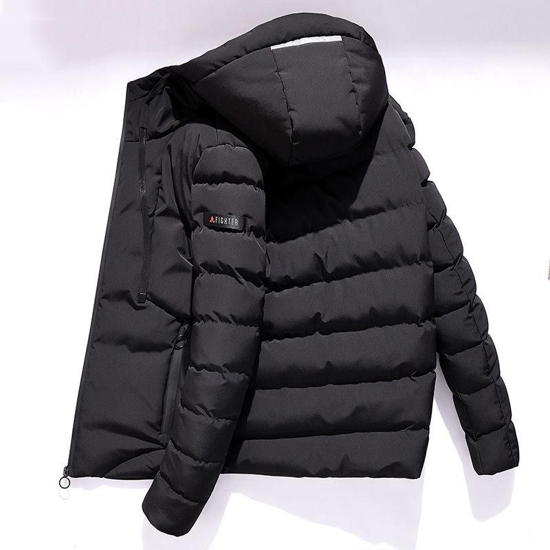 Cotton clothing Large size Down jacket  Trend Leisure Men's clothes Winter Medium and long section