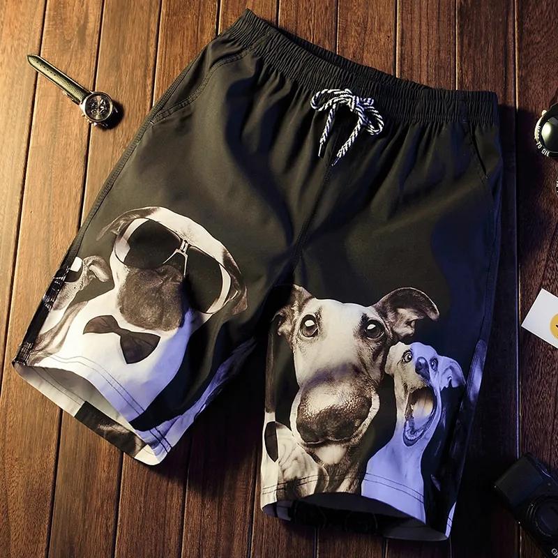 Summer Men's Shorts Beach Pants Men's Loose Big Pants Quick-drying Casual Home Five-point Pants Men's Trendy Plus Size