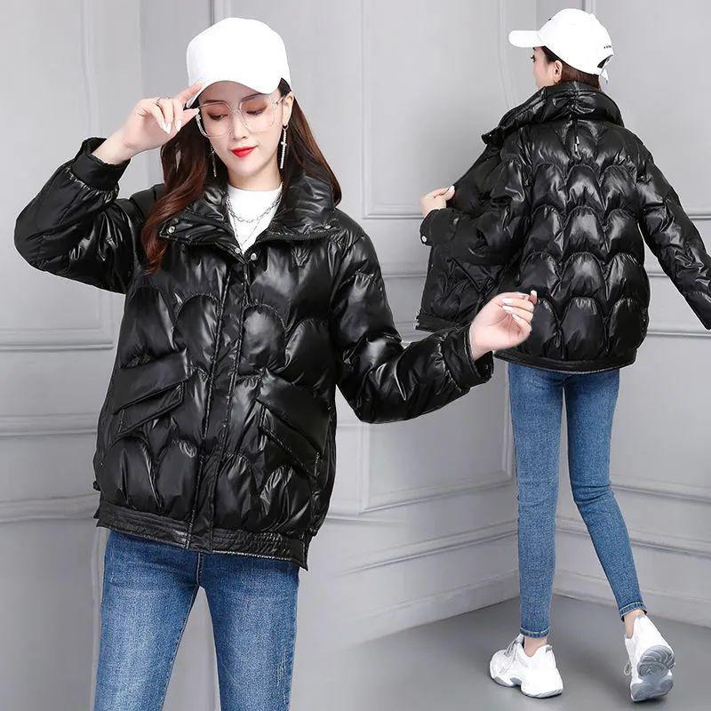 Disposable Bright Face Down Padded Jacket Women's Short Winter 2021 Korean Loose Cotton Padded Jacket Small Padded Jacket