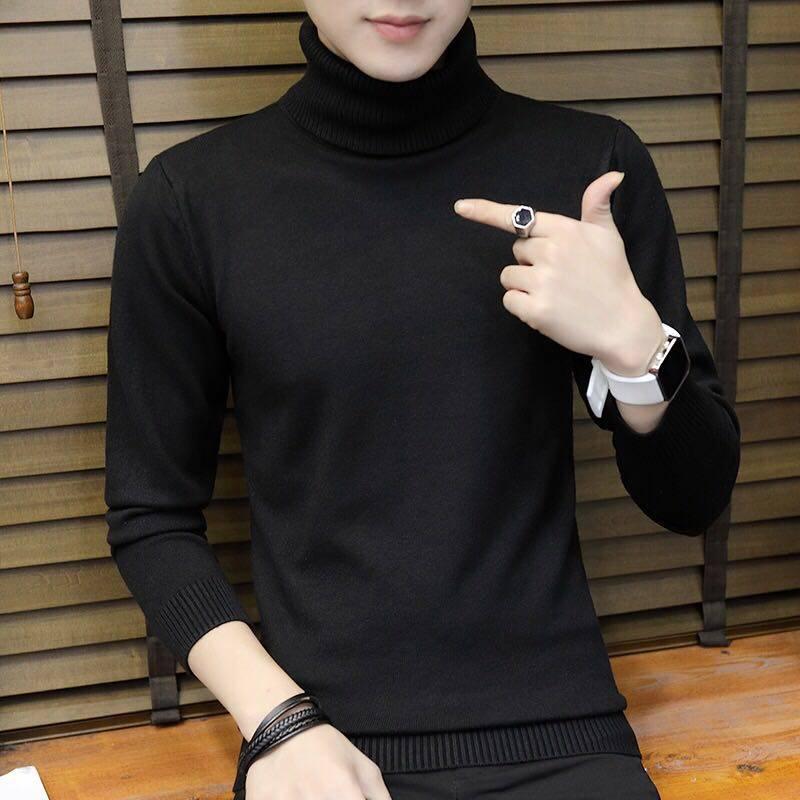 Cashmere Sweater Men Turtleneck Brand Mens Sweaters Slim Fit Solid Color Pullovers Men Knitwear Male