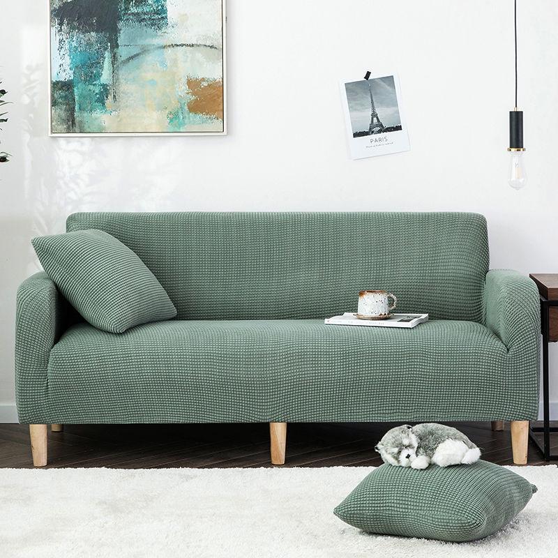 Skin-friendly Sofa Cover Elastic Non-slip L-shaped Sectional Living Room Sofa Cover Can Be Machine Washed Without Wrinkle