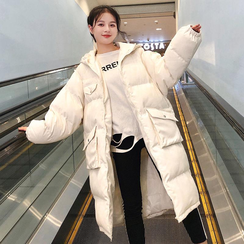 Winter Jacket Women's Bread Coat Student Korean Style Loose Cotton Coat Mid-length Thick Padded Jacket