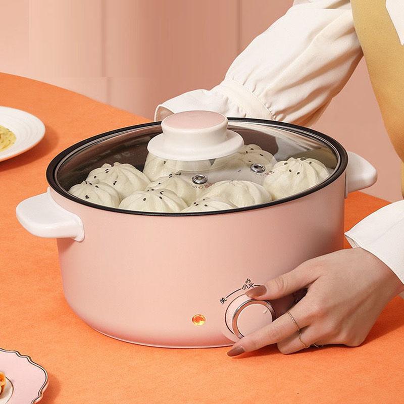 Multifunctional Electric Frying Pan Non-stick Pan Household Electric Heating Pan Student Dormitory Electric Skillet Cooking Pot