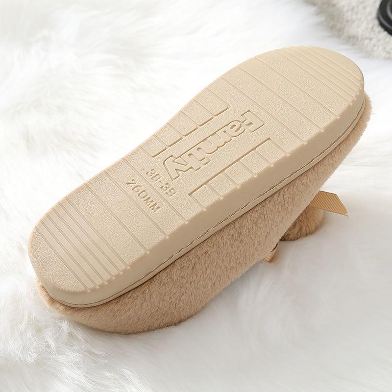 Plush Cotton Shoes Plus Cashmere Peas Shoes Women's Autumn and Winter Warmth Thick-soled Flat-bottomed Wild Cotton Shoes