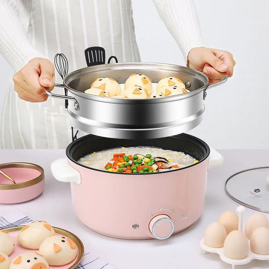 Multifunctional Electric Frying Pan Non-stick Pan Household Electric Heating Pan Student Dormitory Electric Skillet Cooking Pot