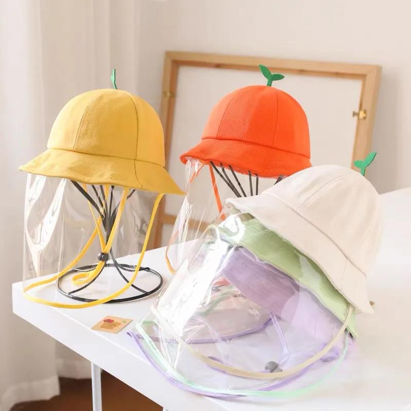 Baby Hat Spring and Autumn Summer Protective Face Mask Epidemic Prevention Boys and Girls Baby Anti Droplet Children's Fisherman Hat