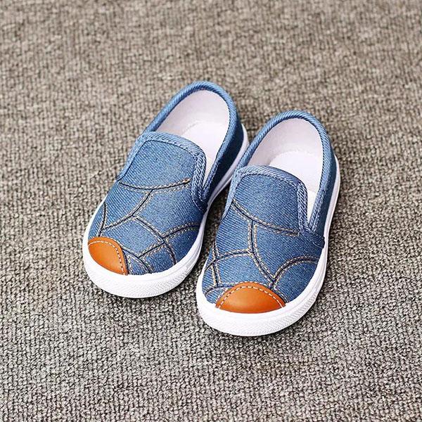 Children's Large Size Canvas Shoes Spring and Autumn Breathable Soft-soled Baby Shoes Boys and Girls Kindergarten Casual Flat Shoes