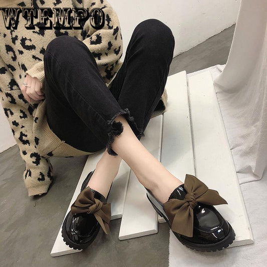 Shoes Woman Thick Heels Oxford Shoes For Women Leather Creepers Casual Oxfords Flats Women Shoes