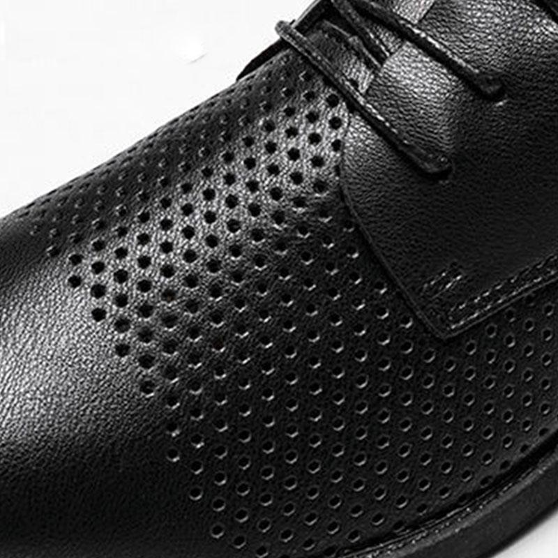 Business Sneakers Men's Pointed Leather Shoes Casual Breathable Sandals Lazy Shoes Soft Leather Soft Sole Breathable Shoes