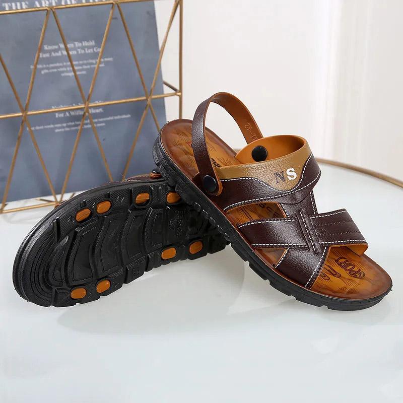 Beach Sandals Summer Dual-use Sandals and Slippers Men's Beach Shoes Korean Version Breathable Sandals Waterproof Sandals and Slippers