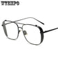 Retro Alloy Glasses Frame Women High Quality Oversized Transparent Eyeglasses Optical Myopia Glasses