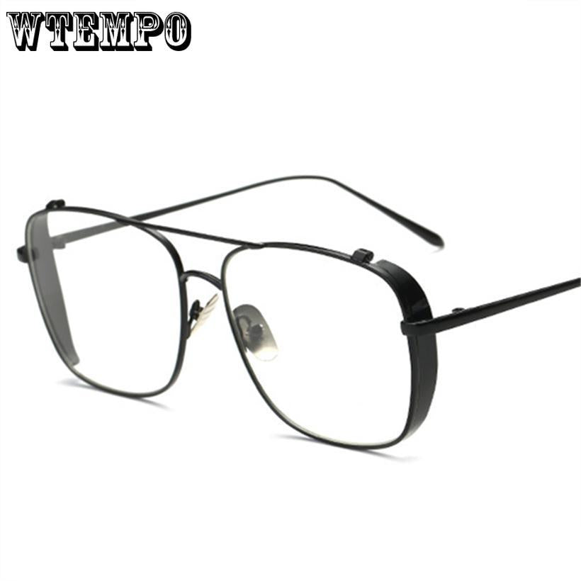 Retro Alloy Glasses Frame Women High Quality Oversized Transparent Eyeglasses Optical Myopia Glasses