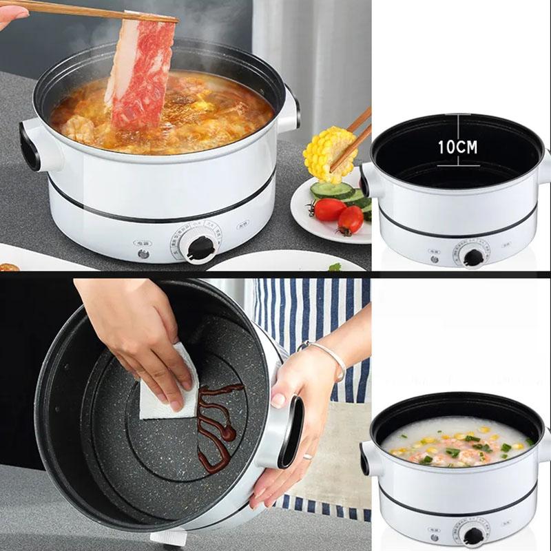 Electric Frying Pan Multi-function Electric Pot Electric Mini Electric Pot Household Steamer Electric Skillet Non-stick Pot