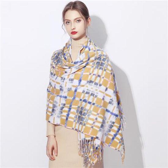 Women Cashmere Scarf Elegant Pashmina Shawls and Wraps Female Foulard Hijab Wool Scarves Ladies