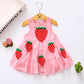 Summer Girls Dress 0-5 Years Old Baby Girl Skirt Baby Sleeveless Chiffon Vest Skirt Cute Cake Skirt Strawberry Skirt