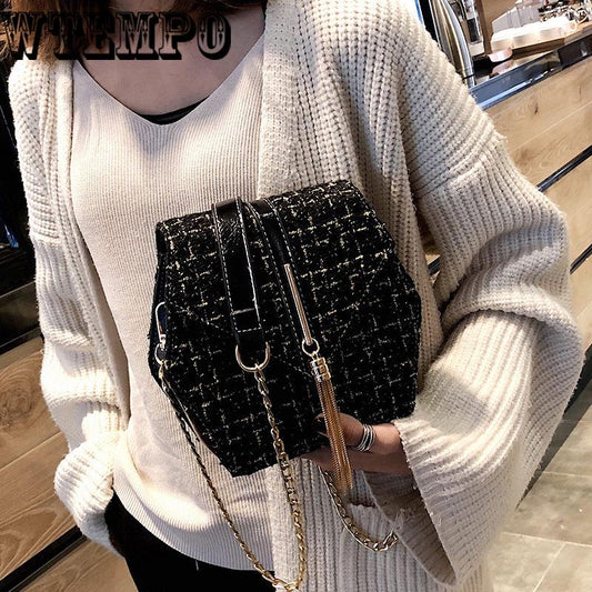 Trend color contrast shoulder bag fashion wild Messenger bag small square bag summer handbag