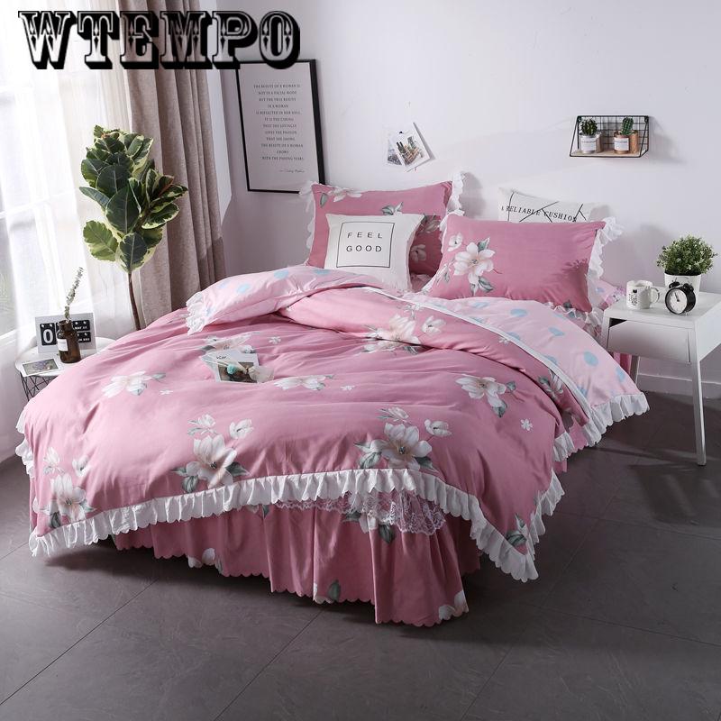 Bedding household items set four sets of comfortable cotton printed quilt bedroom