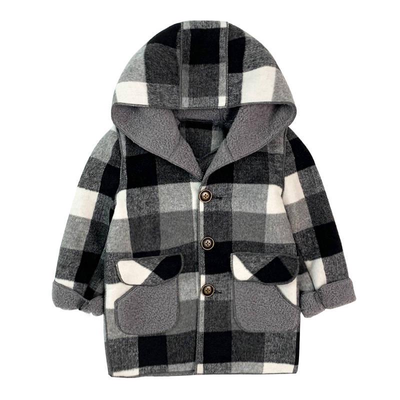 Children Winter Outdoor Fleece Jackets for Boys Clothing Hooded Warm Outerwear Windbreaker Baby Kids