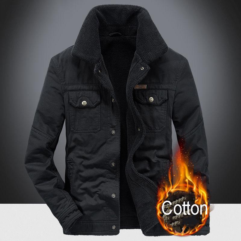 Cotton Clothing Large Size Down Jacket Trend Leisure Men's Clothes Winter Medium and Long Section