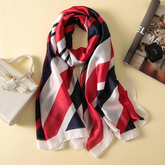 Scarves Ladies Autumn Winter Silk Professional Square Women Scarf