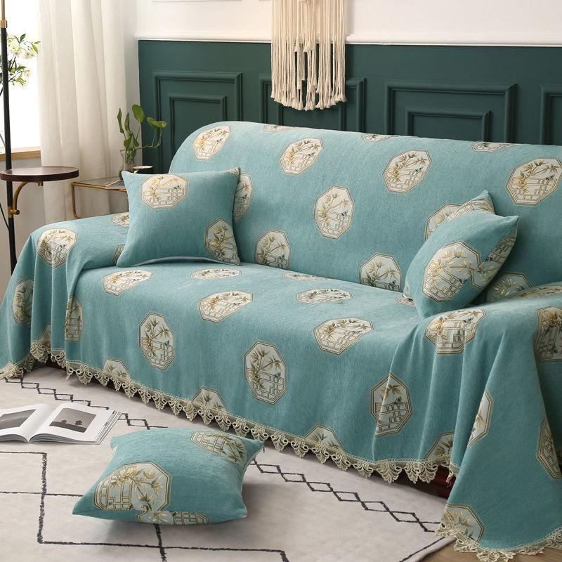 Simple Sofa Dust Cover Four Seasons Universal Universal Cover Sofa Cover Blanket Thick Non-slip Cloth Dustproof Sofa Towel Sofa Cushion