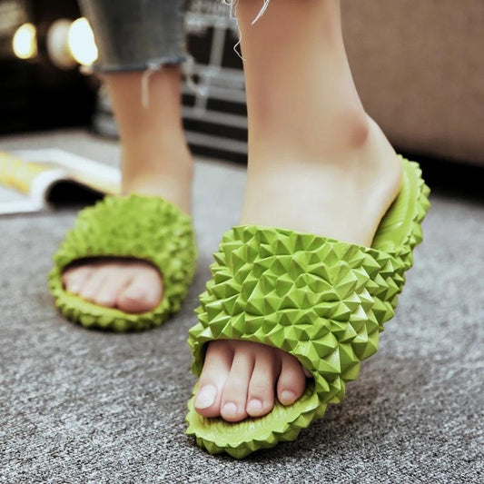 Unisex Durian Home Slippers Bathroom Shoes Summer Casual Shoes Women's Sandals and Slippers Beach Shoes Soft-soled Sandals and Slippers