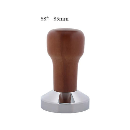 Coffee Tamper Wooden Handle Barista Espresso Machine Grinder 51mm for Coffee and Espresso Powder Hammer