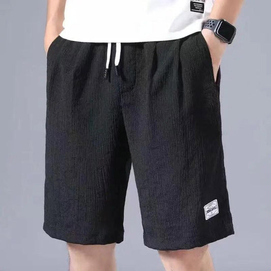 Summer Shorts Men's Ice Silk Thin Loose Sports Pants Men's Youth Trend All-match Casual Five-point Pants