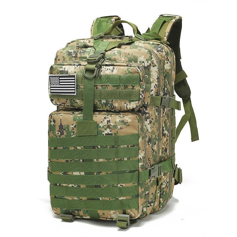 Outdoor Mountaineering Backpack Camouflage Tactical Mesh Bag Riding Backpack Hiking Equipment Camping Waterproof Backpack Men