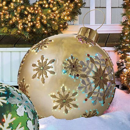 1pcs 60cm Christmas Balls Christmas Tree Decorations Outdoor Atmosphere Inflatable Toys for Home Christmas Gift Ball