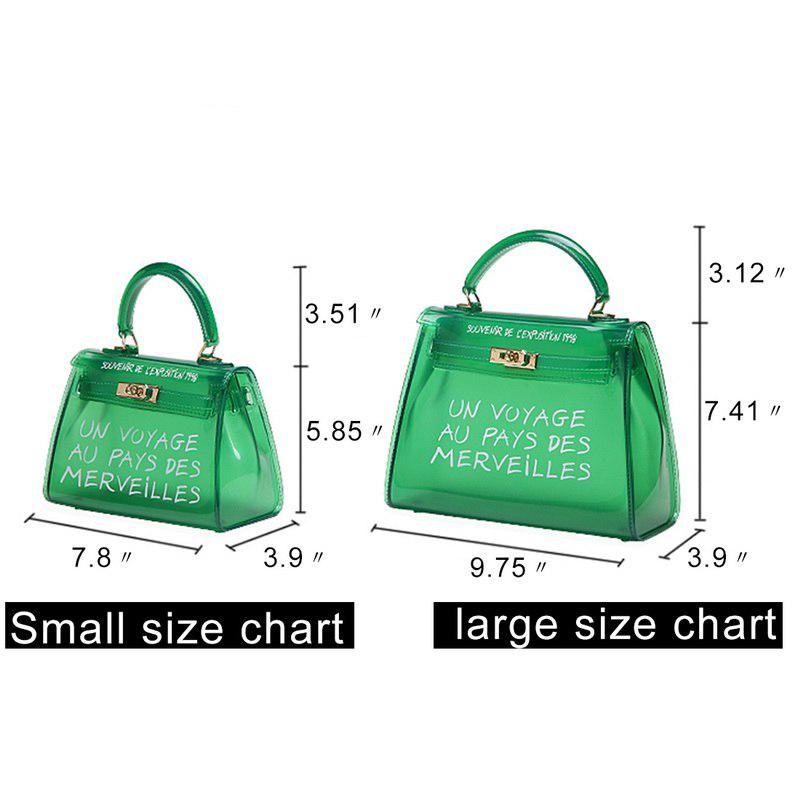 Bags For Women 2019 Clear Transparent Pvc Bag Jelly Shoulder Bag Beach Letter Candy Women Cro