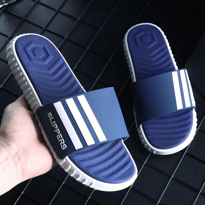 Slippers men's summer word slippers wear sandals and slippers men's soft bottom beach slippers