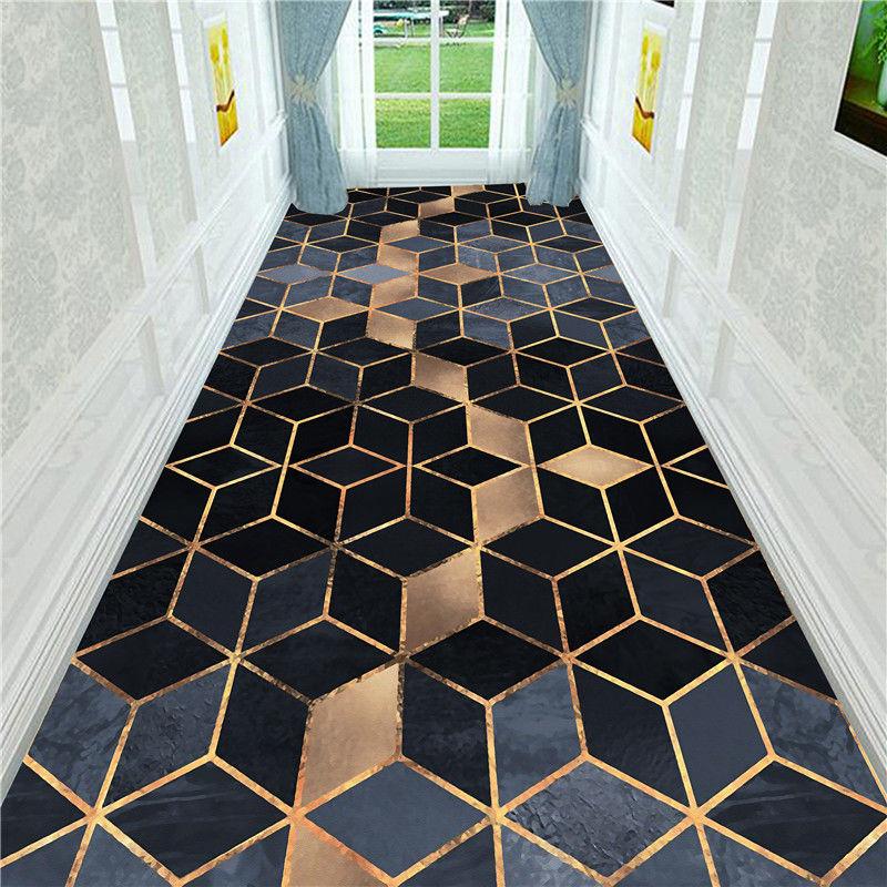 Foyer Entrance Mat European Style Aisle Stairs Anti-slip Mat Living Room Hotel Corridor Full of Carpet