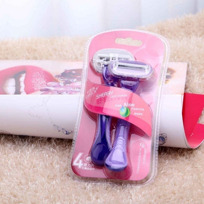 2 Sticks For Women's Special Axillary Razor Ladies Razor Whole Body Leg Hair Manual Epilator