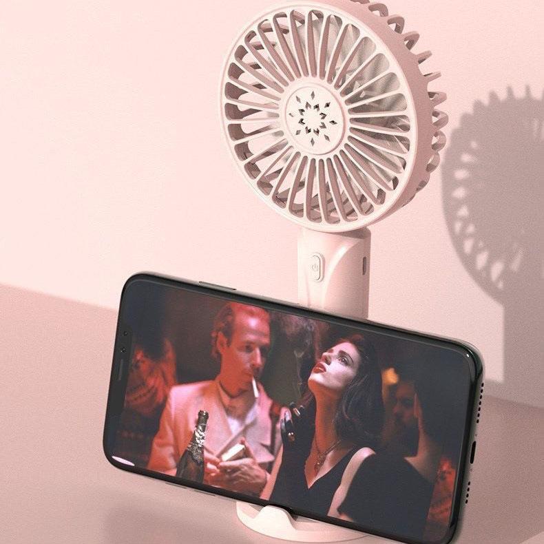 Usb Mini Fan Handheld Charging Silent Fan Student Dormitory Bed Big Wind Fan Portable Portable Electric Fan