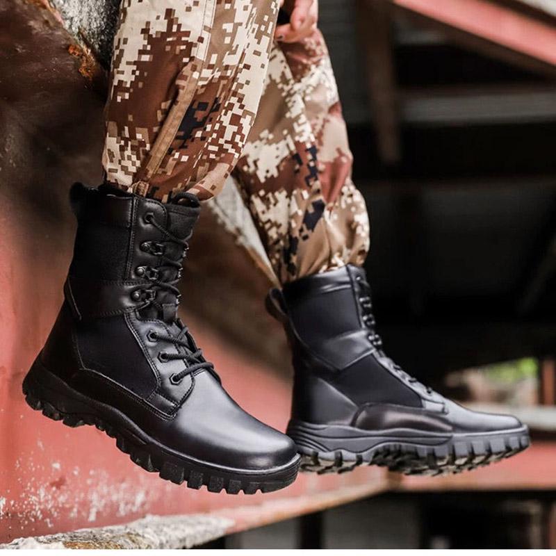 Non-slip Shock Absorber Boots Men's Boots Combat Boots Military Boots Outdoor Casual Shoes