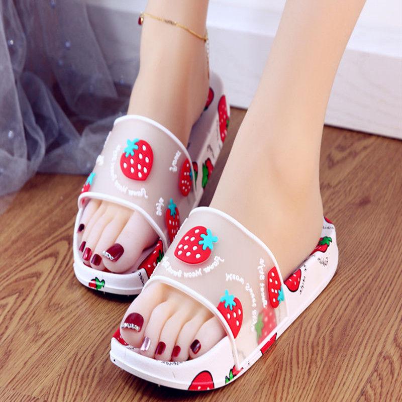 Summer Ladies Cartoon Sandals and Soft Bottom Slippers Cute Thick Bottom Sandals and Slippers