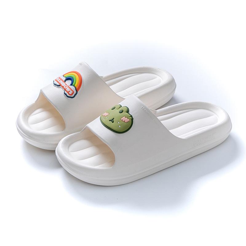 Soft Slippers Women Summer Outdoor Wear Home Indoor Bath Non-slip Thick Bottom Home Couple Cute Sandals Men