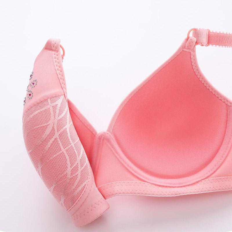 Ladies Underwear Large Size Thin No Steel Rings Gathering Comfortable Breathable Sexy Anti-sagging Breast Bra