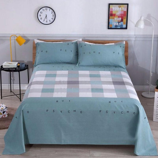 Bedding Home Textiles Sheets One-piece Thickened Brushed Pillowcase Set Three-piece Set Single and Double KING QUEEN TWIN