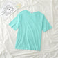 Cotton  Women Round Neck Short Sleeve Tops T Shirt